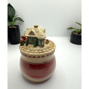 Collectible Candle Jar & Topper Santa's Workshop